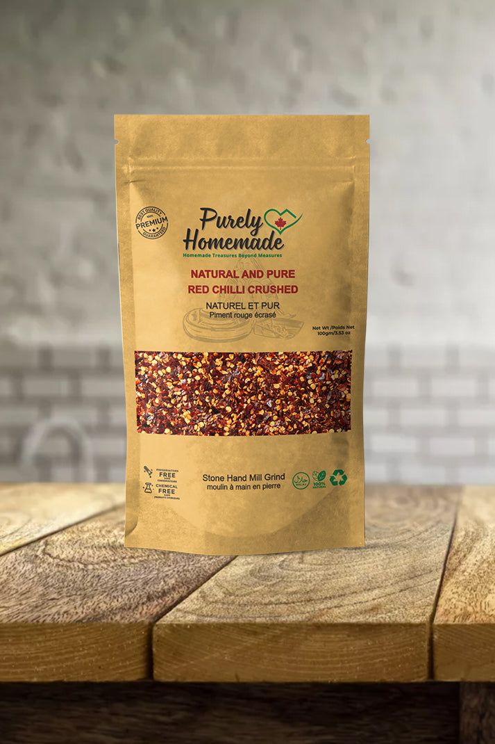 Natural and Pure Red Chilli Crushed (100 Gm)
