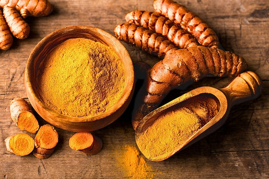 Homemade turmeric powder 