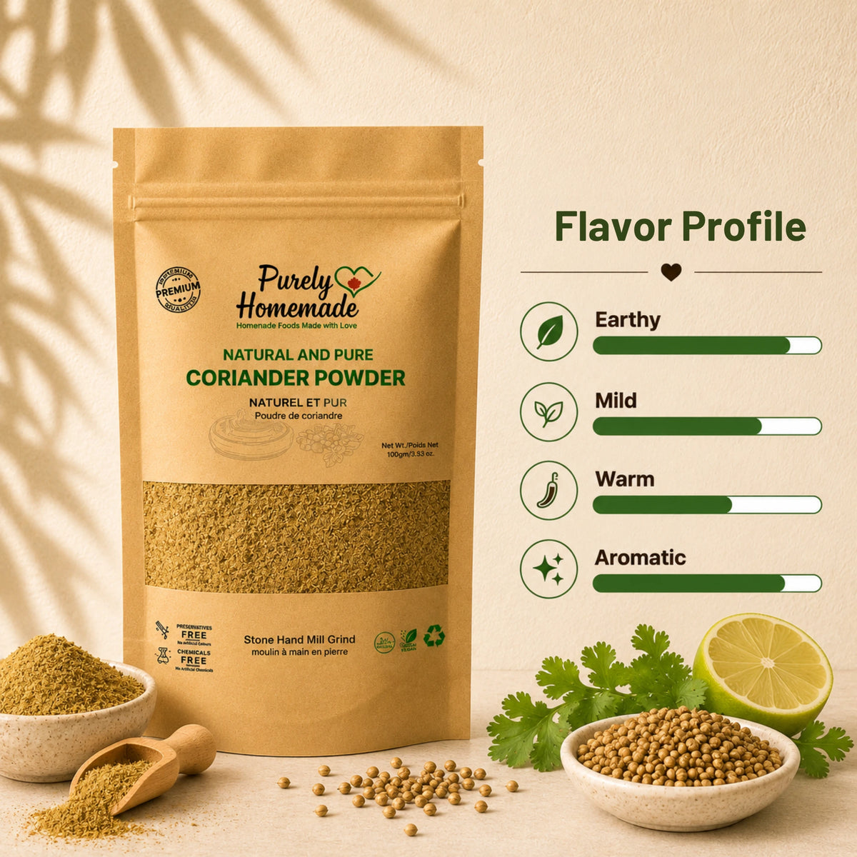 Natural and Pure Coriander Powder (100 gm)