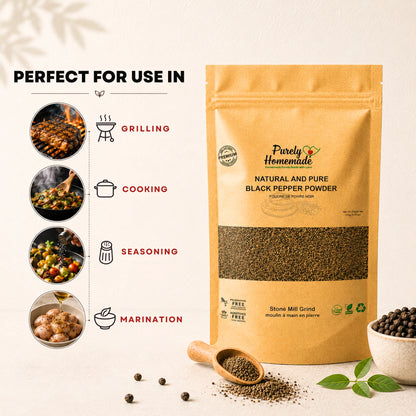Natural and Pure  Black Pepper Powder (50 Gm)