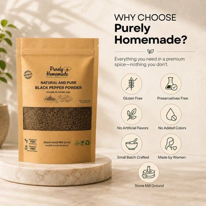Natural and Pure  Black Pepper Powder (50 Gm)
