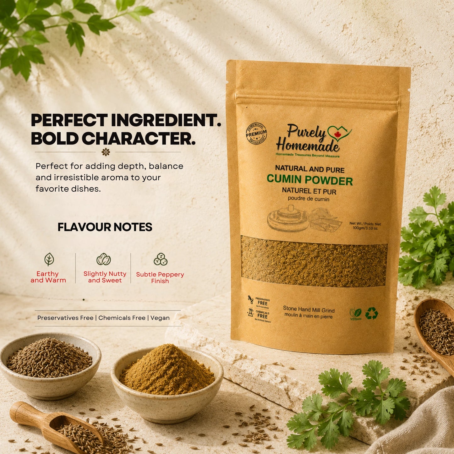Natural and Pure Cumin Powder  (100 Gm)