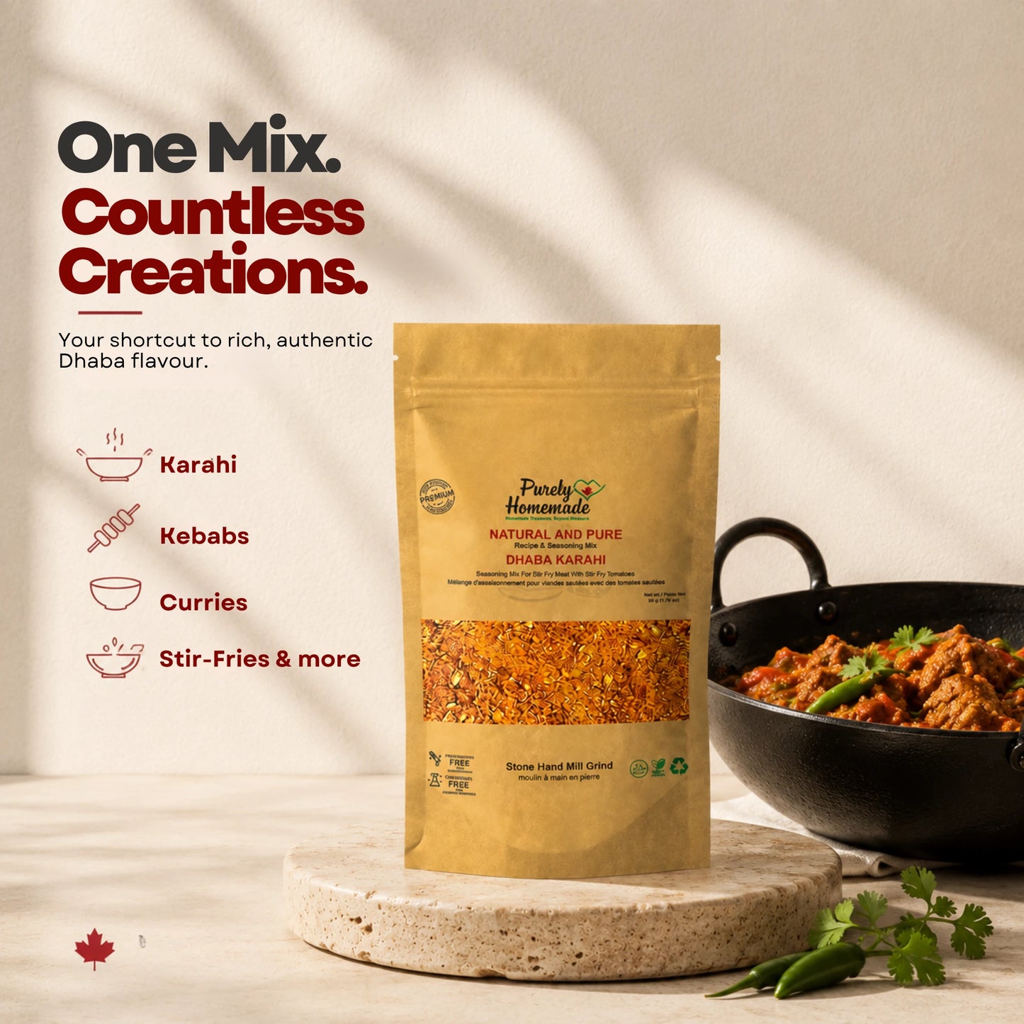 Natural and Pure Dhaba Karahi (50mg)