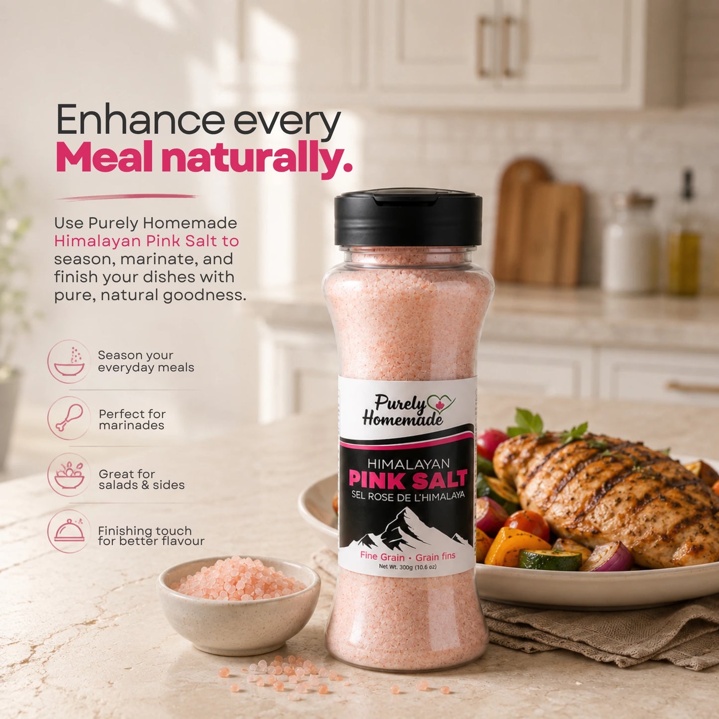 Natural And Pure Himalayan Pink Salt 500gm