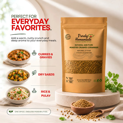 Natural and Pure  Roasted Crushed Coriander (100 Gm)