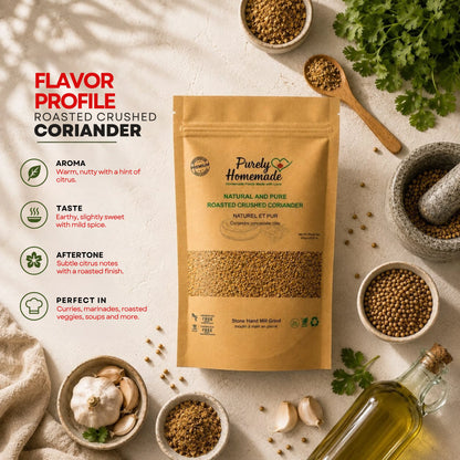 Natural and Pure  Roasted Crushed Coriander (100 Gm)