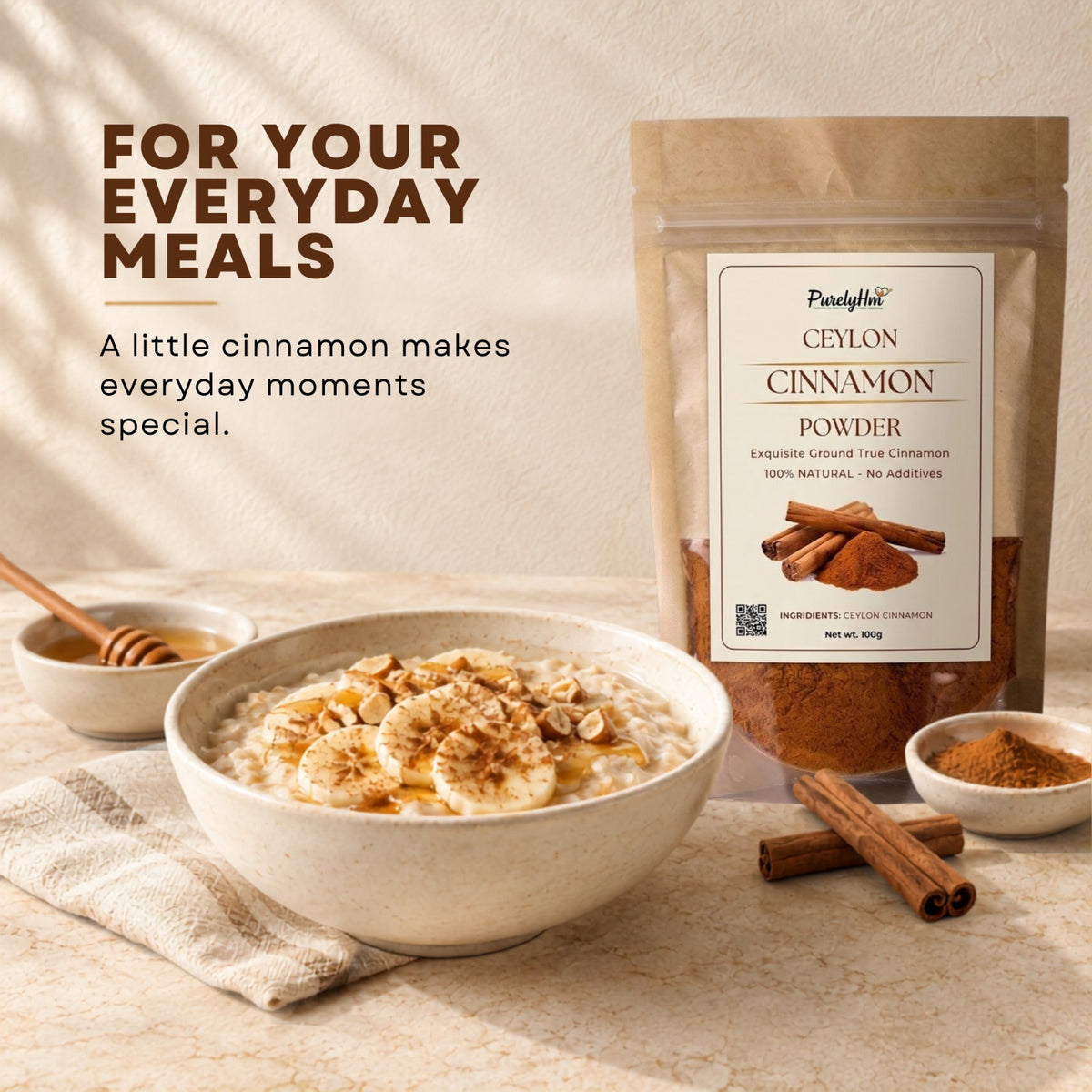 Pure Ceylon Cinnamon Powder 100gm