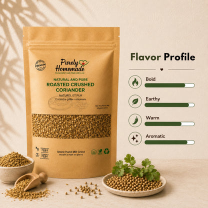 Natural and Pure  Roasted Crushed Coriander (100 Gm)