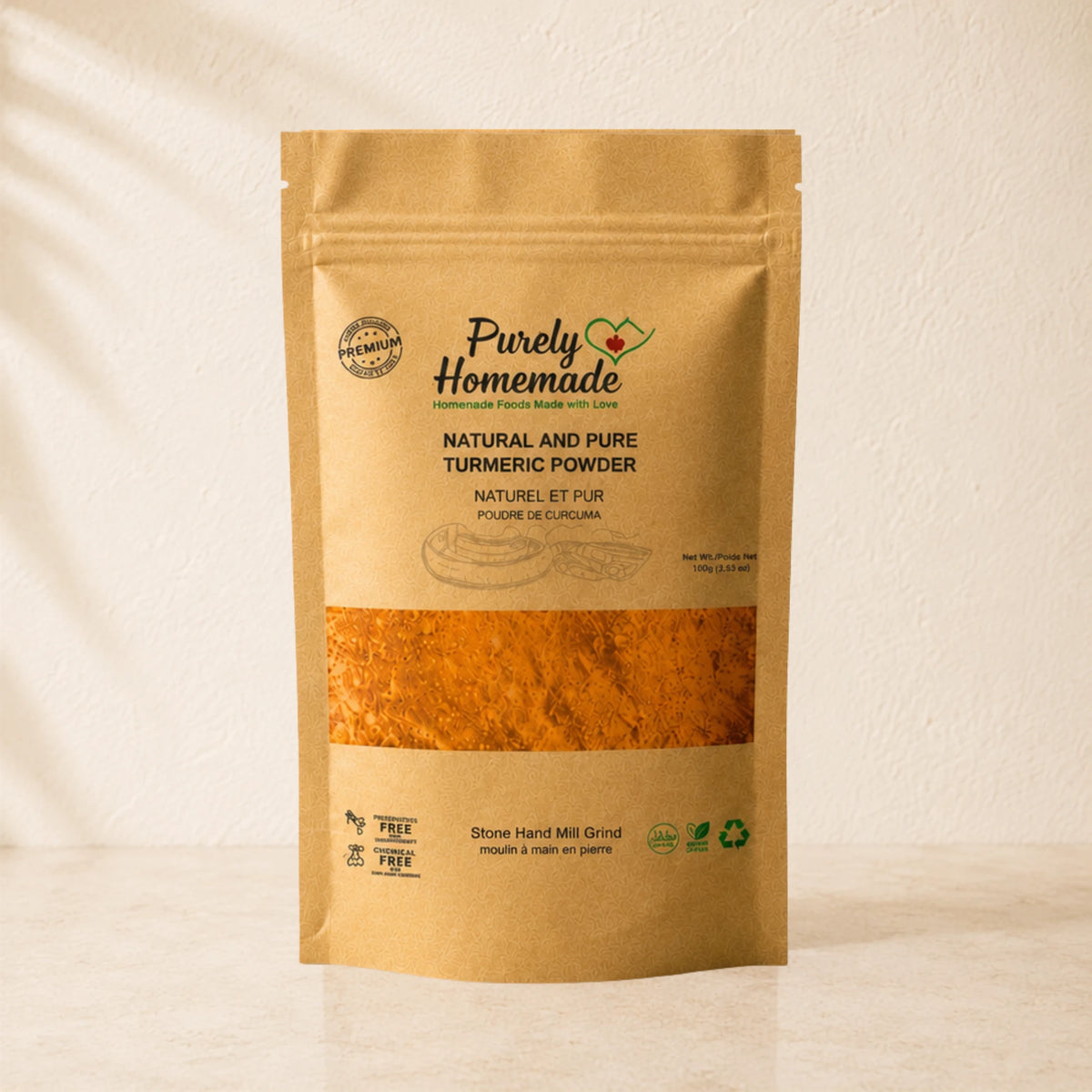 Natural and Pure Turmeric Powder (100 Gm)